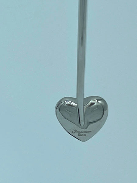 Love Yourself Heart Slider Earrings